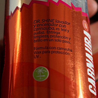 CARNAUBA WAX de Dr Shine (limpieza en seco y brillo premium) con cera 4