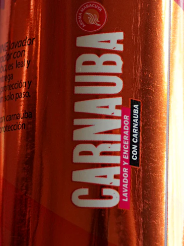 CARNAUBA WAX de Dr Shine (limpieza en seco y brillo premium) con cera 5