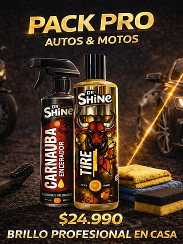 Pack Limpieza y Brillo Auto Profesional DR SHINE – Kit Detailing en Casa 1