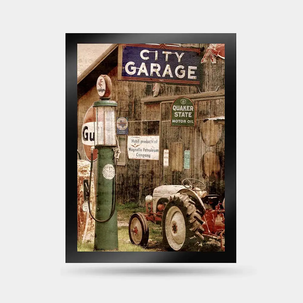 Letrero Vintage City Garage