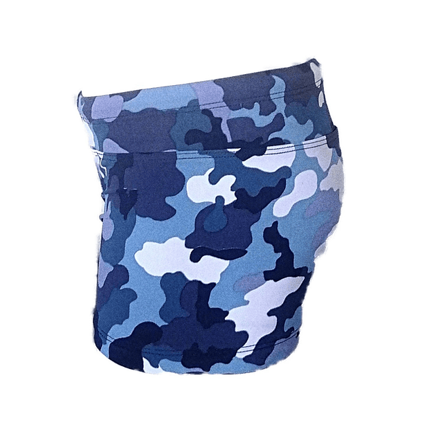 TRAJE DE BAÑO CAMUFLADO AZUL