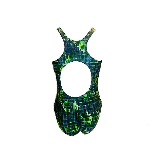 TRAJE DE BAÑO NIÑA VERDE OSCURO