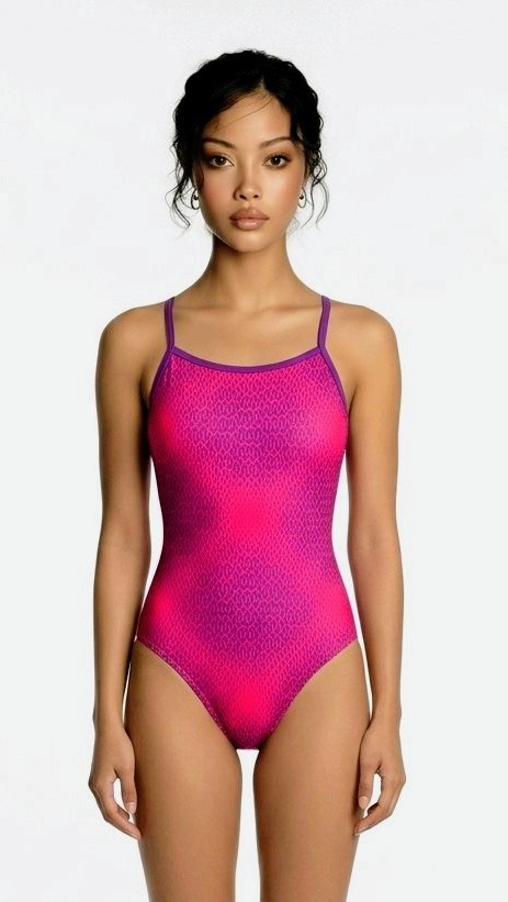 TRAJE DE BAÑO M50 FUCSIA CON LILA