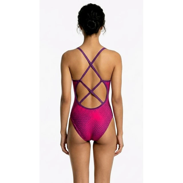 TRAJE DE BAÑO M50 FUCSIA CON LILA