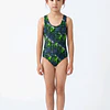 TRAJE DE BAÑO NIÑA VERDE OSCURO