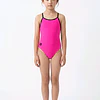 TRAJE M50 FUCSIA CON TIRAS NEGRAS 