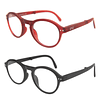 Pack 2 Lentes De Lectura Plegable Con Filtro Azul mod Negro / Rojo Oscuro