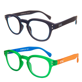 Pack 2 Lentes de Lectura Filtro Luz Azul y UV mod Folie Azul / Verde