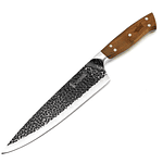 CUCHILLO 8" PARRILLERO CURACAVI C/FUNDA CUERO NEGRA