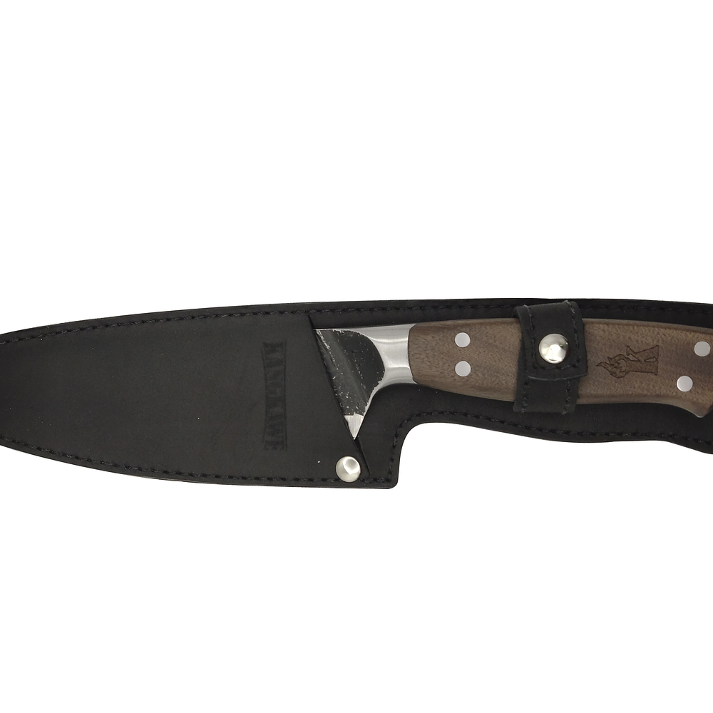 CUCHILLO 6" PARRILLERO RUPANCO C/FUNDA CUERO NEGRA