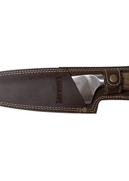 CUCHILLO 8" PARRILLERO CATEMU C/FUNDA CUERO CAFÉ GAUCHO