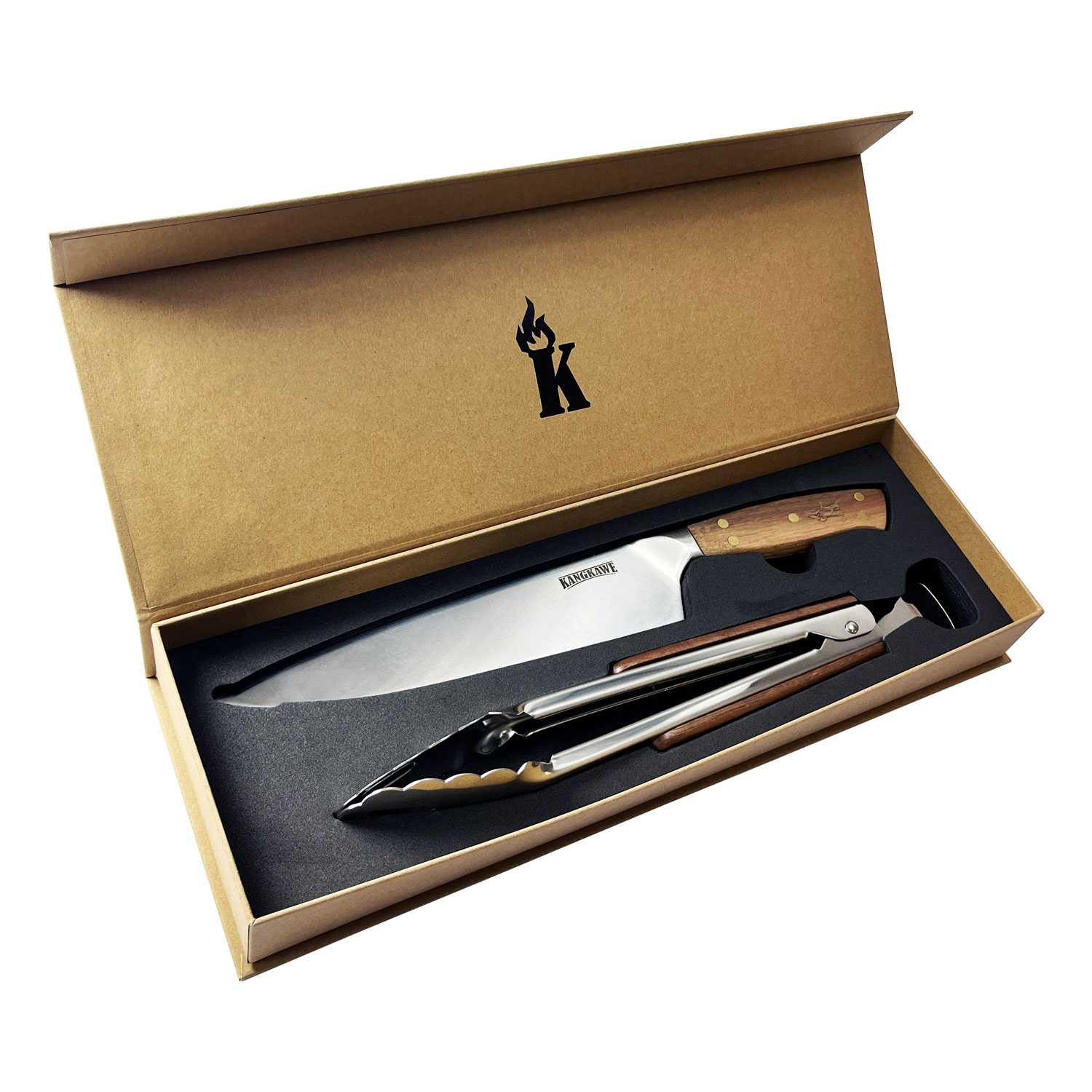 Set Parrillero Cuchillo Catemu + Tenaza 10" Edición Limitada Black