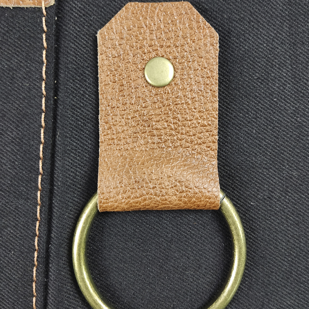 Pechera Parrillera De Jeans Con Cuero 4