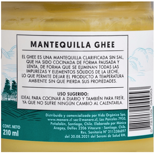 MANTEQUILLA CLARIFICADA (210g)