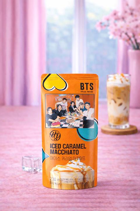 Ice Caramel Macchiato BTS