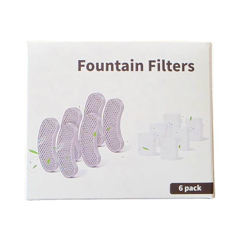 Pack de 6 filtros de purificación de 6 capas para fuente de agua inalámbrica