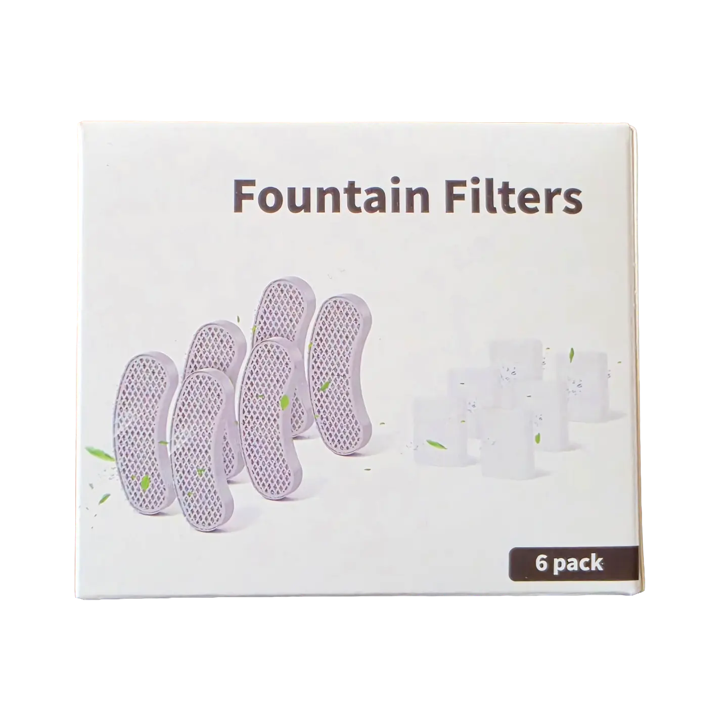Pack de 6 filtros de purificación de 6 capas para fuente de agua inalámbrica 1