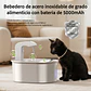 Bebedero Inalámbrico / Fuente de Agua inalámbrica para Gatos de acero inoxidable 3.2L  - Miniatura 3