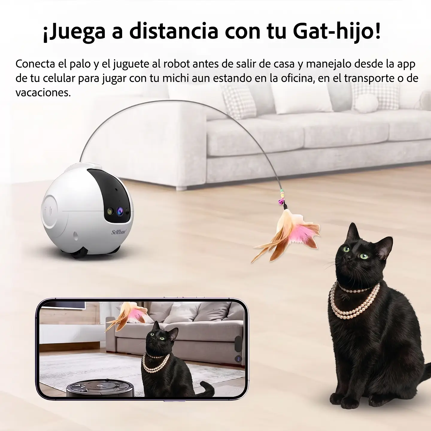 | PRÓXIMAMENTE | Robot Cámara 4MP 2K HD para monitoreo y juguete interactivo móvil 1