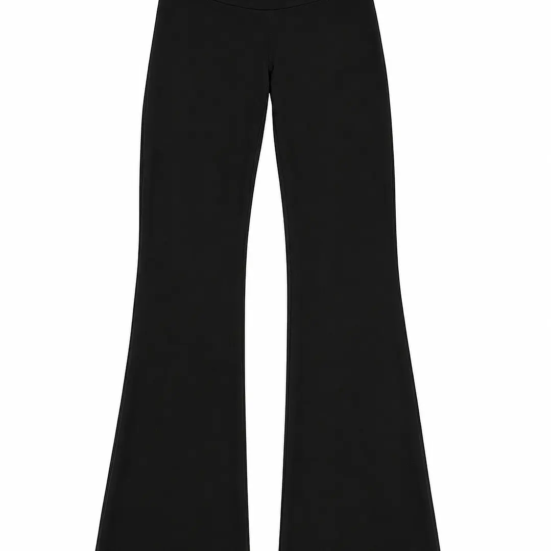 Flare Pants Push Up Negro 1