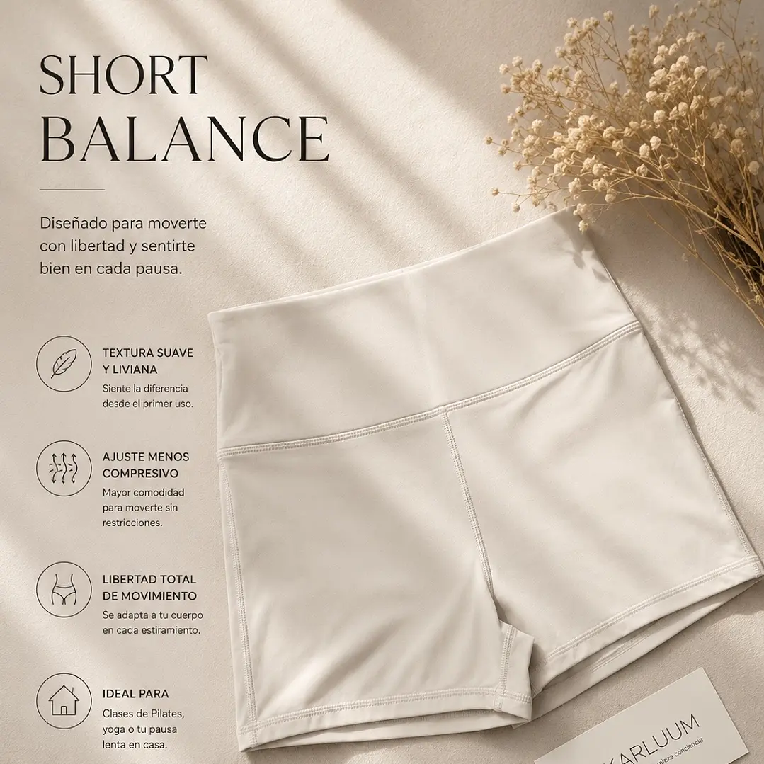 Short Balance - Crema suave S 4