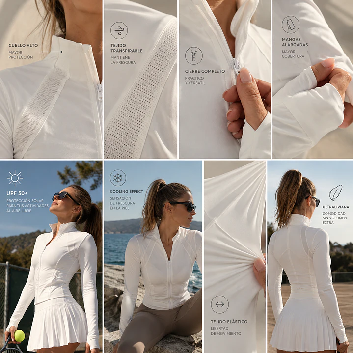 Chaqueta Deportiva Cooling UPF 50+  2
