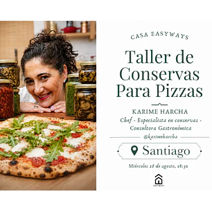 Conservas para Pizzas- en Santiago