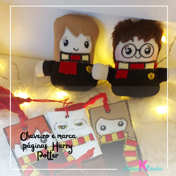 Chaveiro e marca páginas Harry Potter -ARQUIVOS DIGITAIS