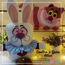 Combo Coelho e gato Alice-ARQUIVOS DIGITAIS