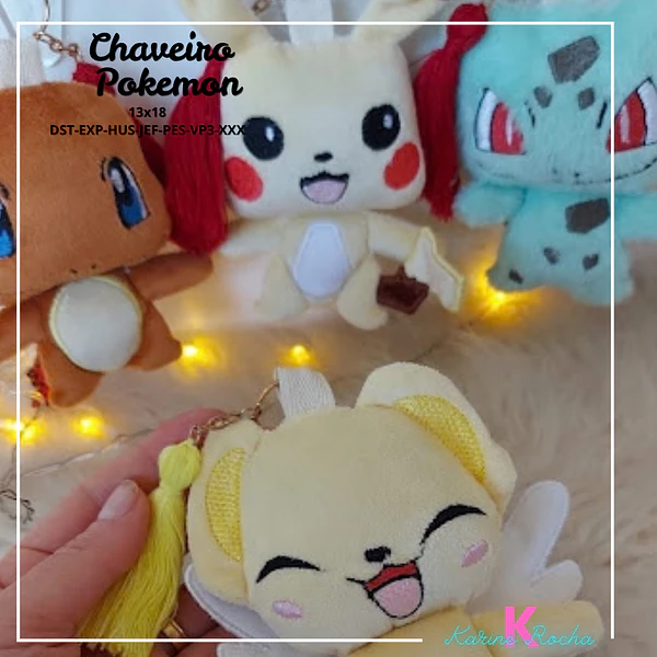 Chaveiro Pokemons- ARQUIVOS DIGITAIS