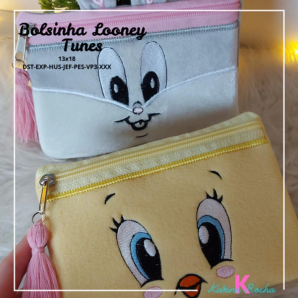 Bolsinha Looney Tunes- ARQUIVOS DIGITAIS