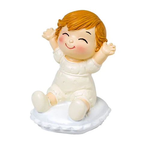 Figura para Bolo bebe sentado almofada