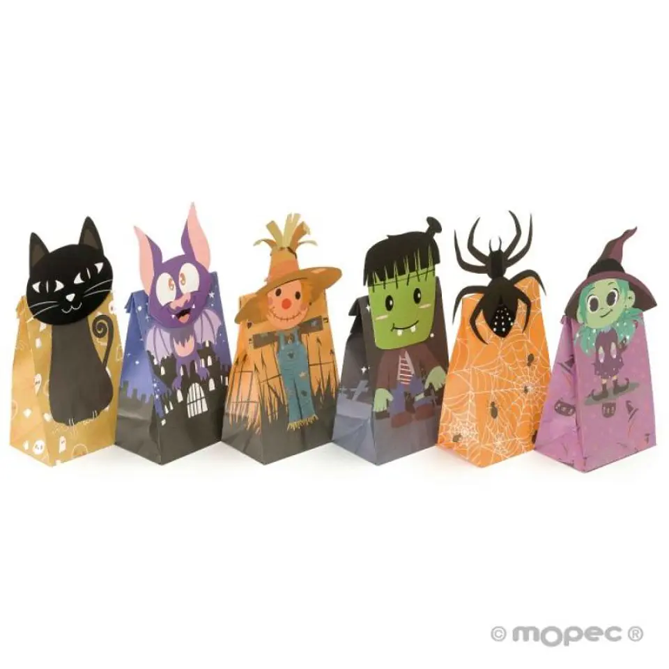 Pack de 6 sacos divertidos  Halloween 1