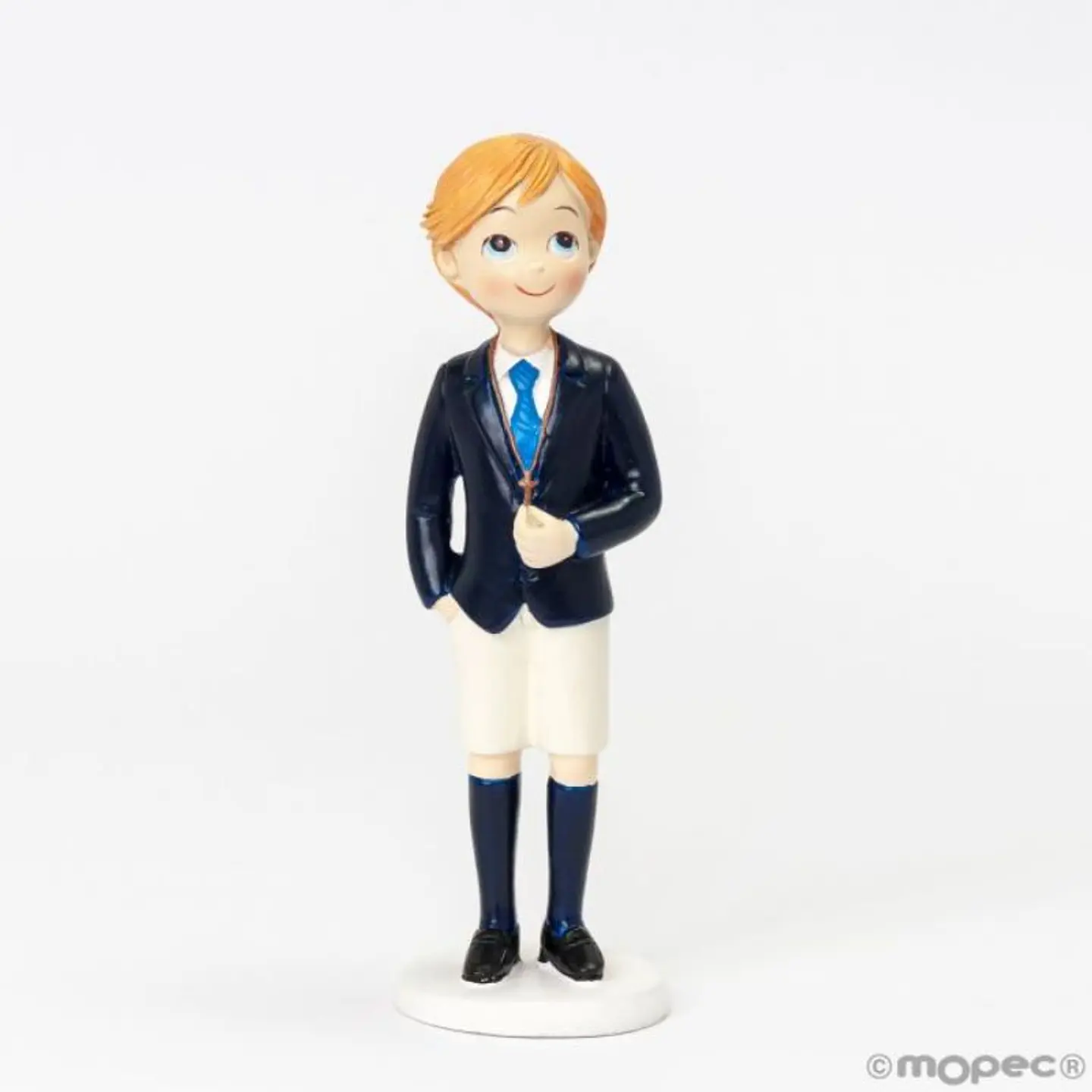 Figura para Bolo Menino Loiro Calções 1