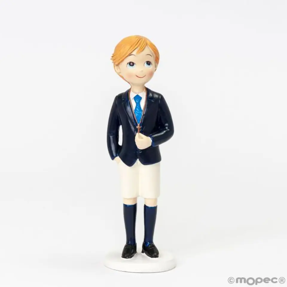 Figura para Bolo Menino Loiro Calções 1