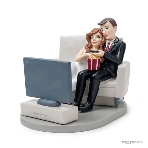 Figura para Bolo Noivos Wedflix