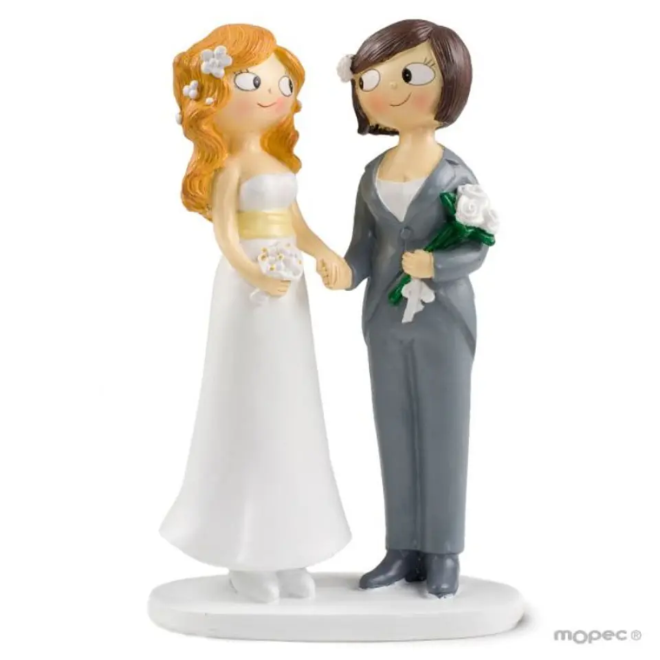 Figura para Bolo Casamento Girls 1