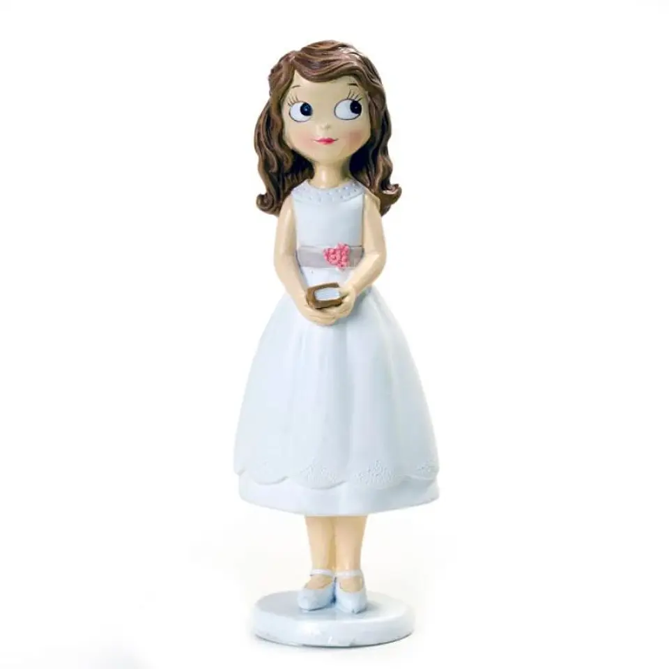 Figura para Bolo Menina Vestido Curto 1