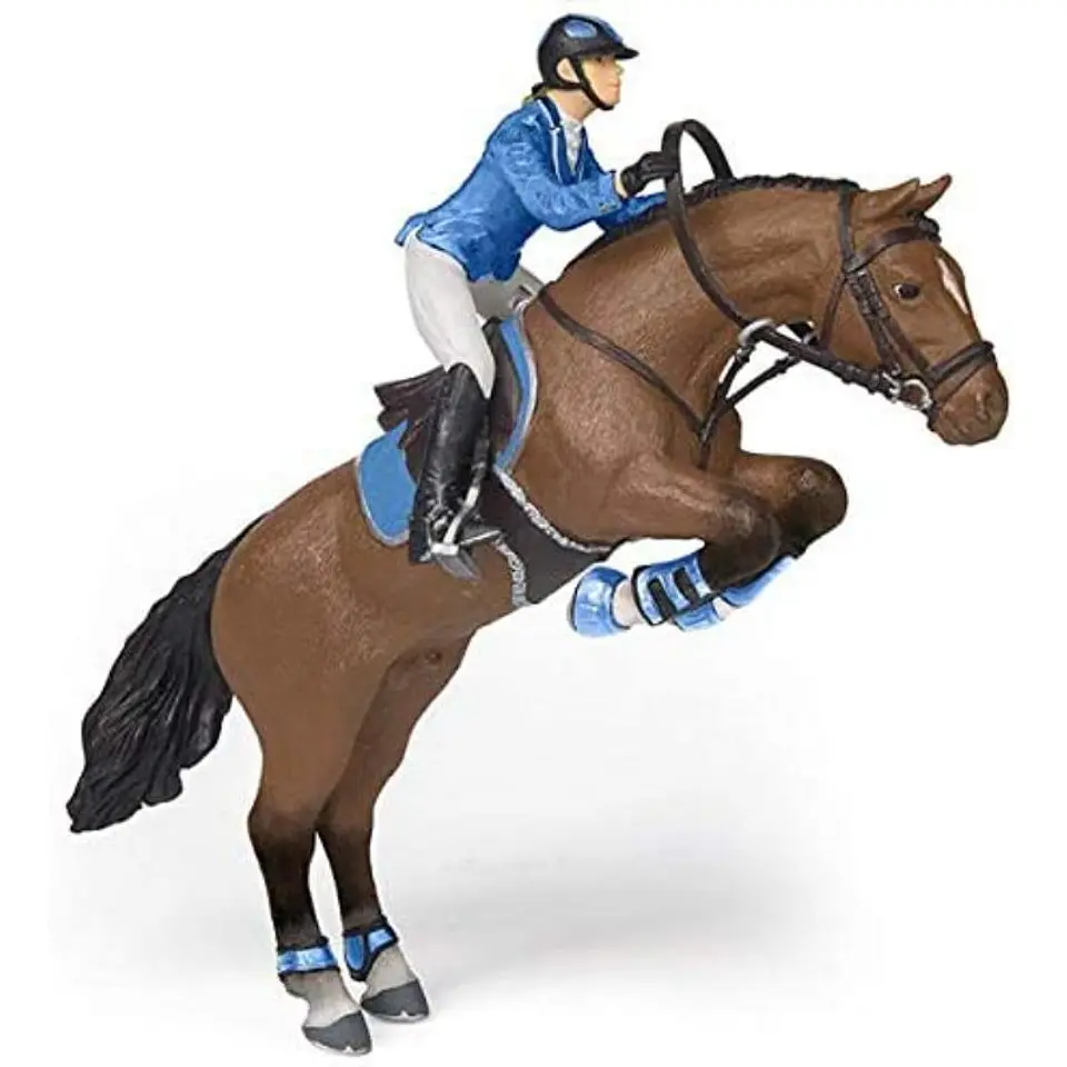 Figura  Cavalo de Salto de Obstáculos + Cavaleir 1
