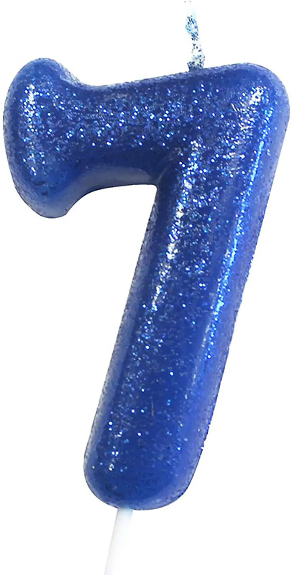 Vela Número “7” com glitter 1