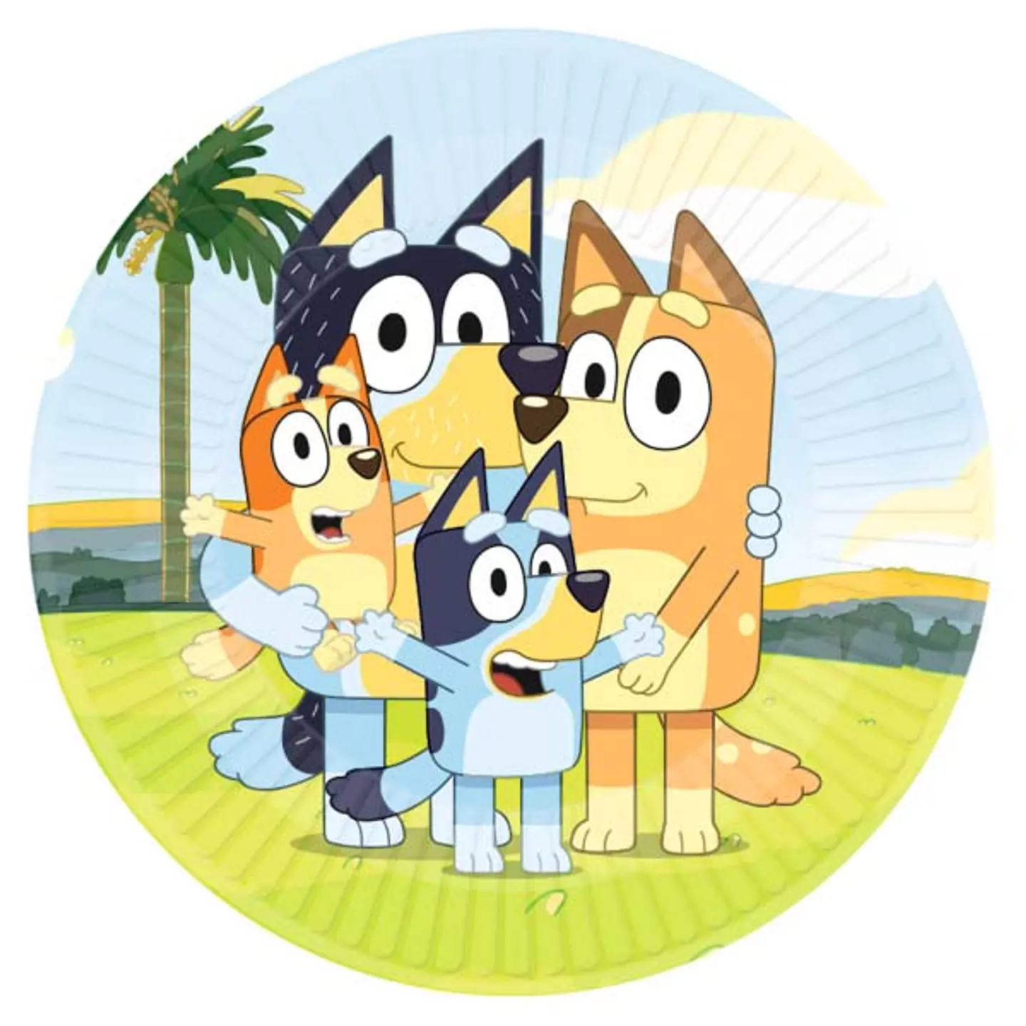 Pratos redondos Bluey 1