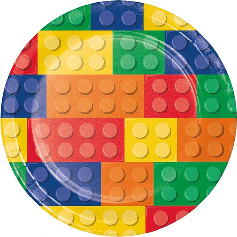 Pratos redondos Lego