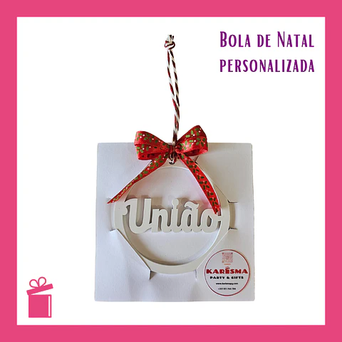 Bola de Natal Personalizável