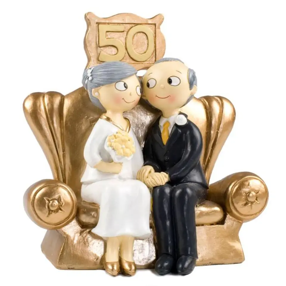 Figura para Bolo Bodas de Ouro 1
