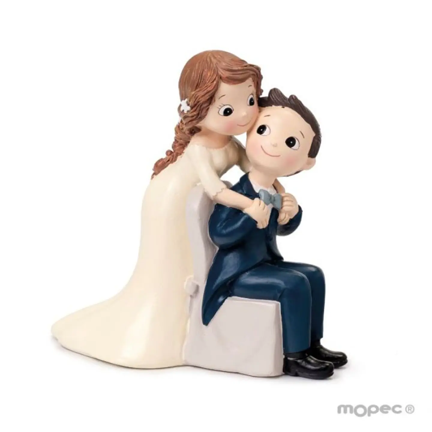 Figura para Bolo Noivo sentado 1