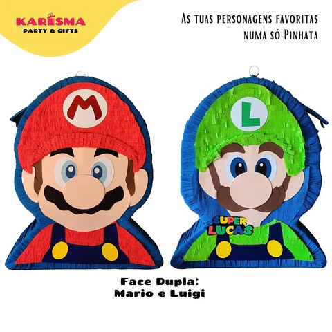 Pinhata Face Dupla Super Mario