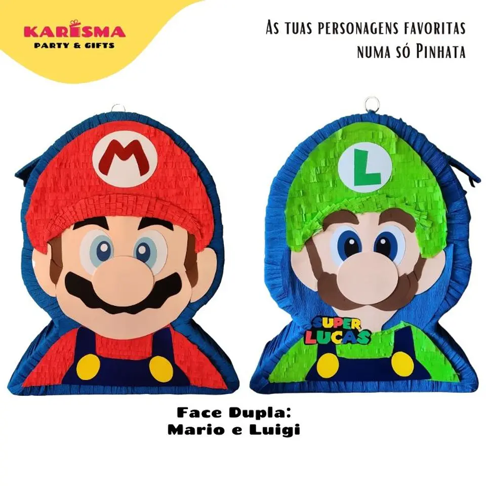 Pinhata Face Dupla Super Mario 1