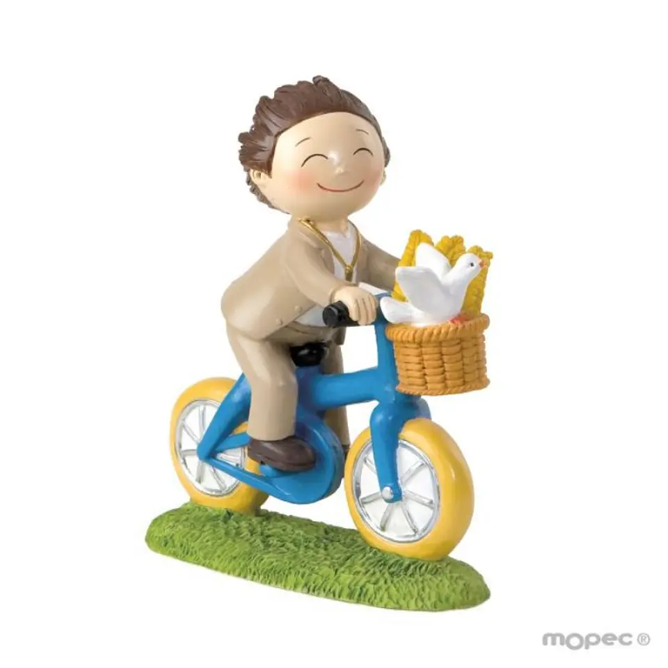 Figura para Bolo Menino Bicicleta 1