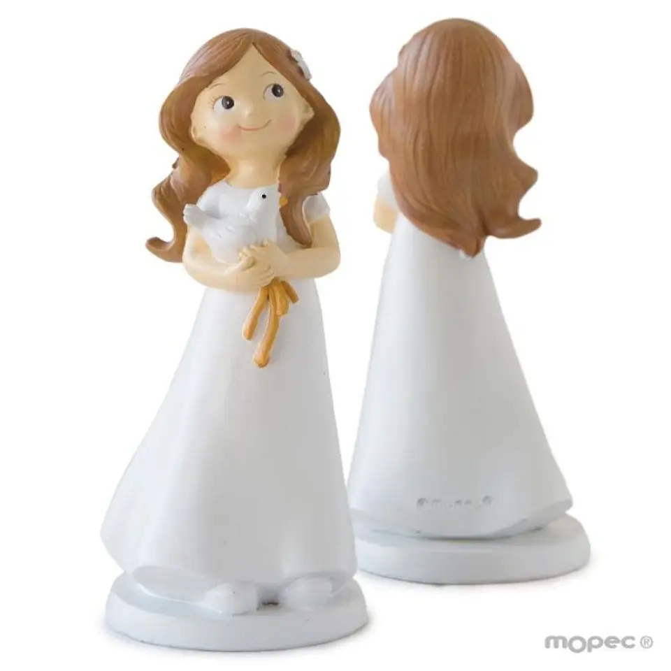 Figura para Bolo Menina Pomba 1