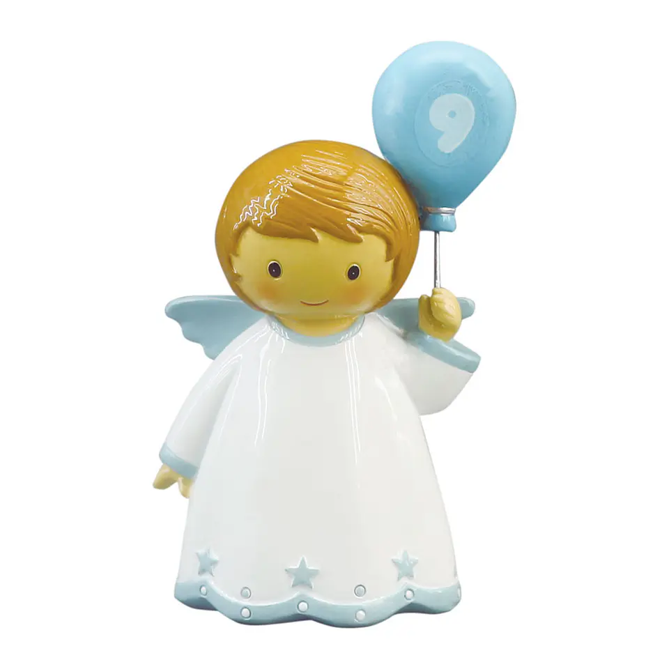 Anjo da Guarda c/ balão Aniversário azul 1